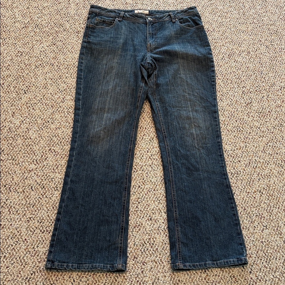Natural Reflections Denim High Rise Blue Jeans. Boot Cut. Size 12A